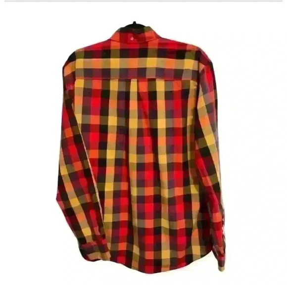 St. John's Bay Men's L Plaid Flannel Button-Up Shirt Long Sleeve Casual - Picture 3 of 4